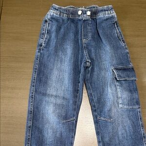 Zara children’s Dark Blue Denim cargo Pants, size 8